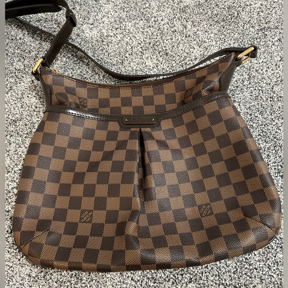 Louis Vuitton Brown Checkered Crossbody Messenger Bag - Picture 3 of 16